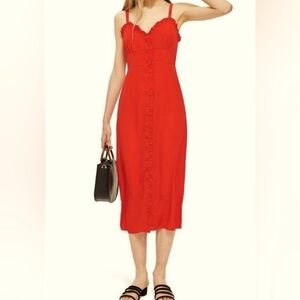 Topshop Red Tank Dress
